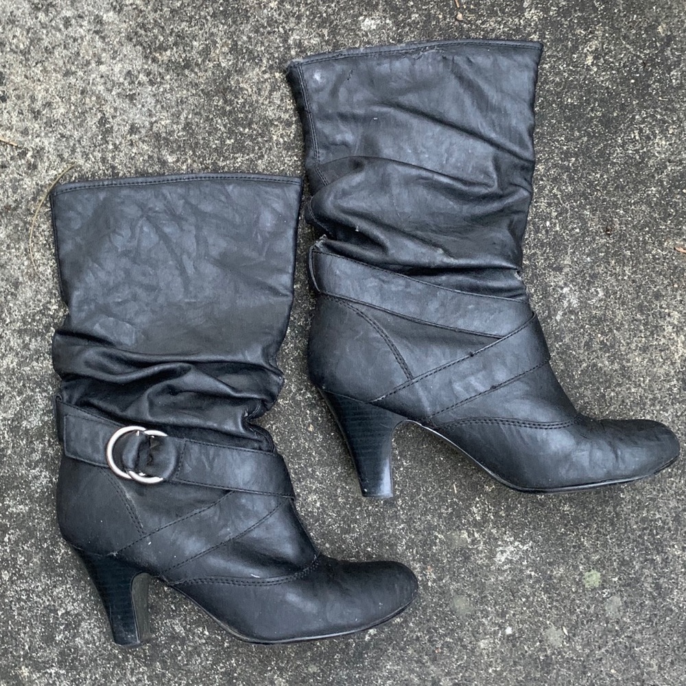 Cathy Jean mid-calf heeled boots